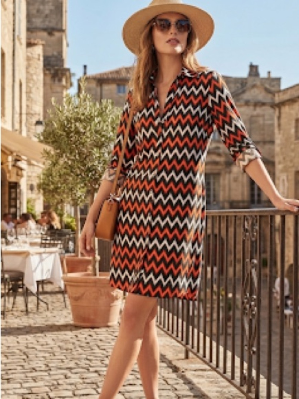 MICHAEL MICHAEL KORS STRETCH MULTI PRINTED DRESS 6